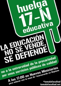 Movilizaciones por la Educación Pública 17n_pegatina1